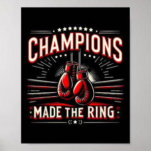 Affiche Gants De Boxe Rétro Aimez Les Cadeaux Pour Les Box