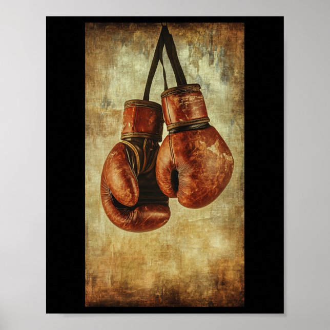 Affiche Gants de boxe Sport Boxer Invite Mixed martial art (Devant)