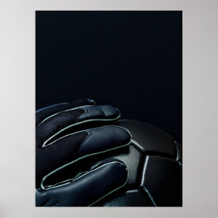 Affiche Gants de Gardien de But Sombres Détail de Proximit