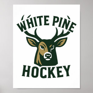 Affiche Gants de hockey sur glace White Pine Bucks College