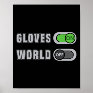 Affiche Gants Drôle Sur World Off Fitness Boxing Tee Worko