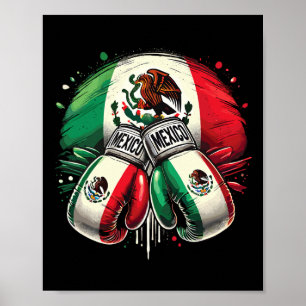 Affiche Gants Mexicains Boxe Pride Design sportif