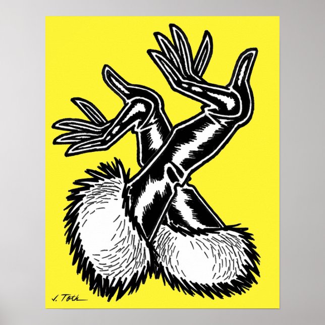 Affiche Gants Vana DeVinyl™/Fun-Fur, PVC (Devant)