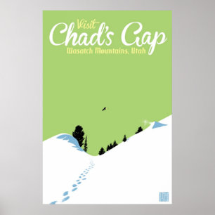 Affiche Gap du Tchad de surf des neiges