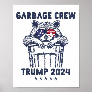 Affiche Garbyge Crew Trump Gargman Dans Trash Truck Ellist