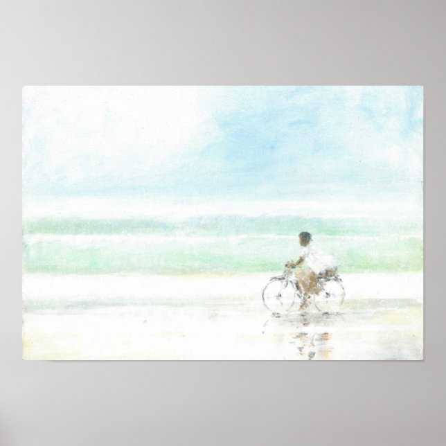 Affiche Garçon à vélo (Devant)