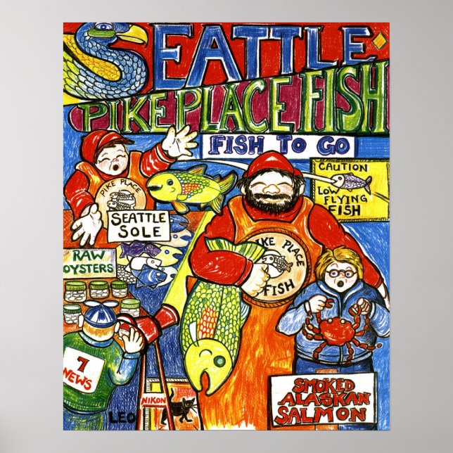 Affiche Garçon avec crabe (Devant)