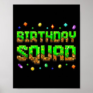 Affiche Garçon d'anniversaire Enfant Équipe d'anniversaire