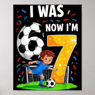 Affiche Garçon d'anniversaire j'avais 6 ans maintenant j'a