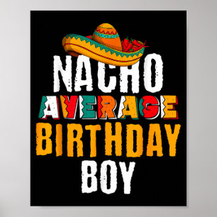 Affiche Garçon d'anniversaire pas moyen Cinco De Mayo Drôl