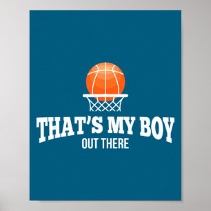 Affiche Garçon de basketball pour maman papa grand-mère gr