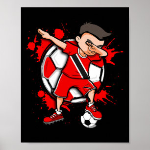 Affiche Garçon de football Dabbing Amoureux de Footll de T