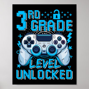 Affiche Garçon du premier jour de jeu vidéo débloqué de ni