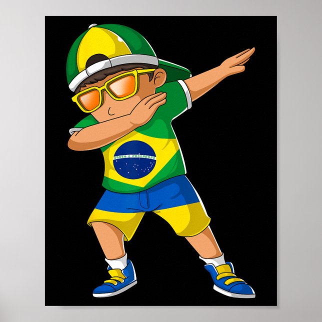 Affiche Garçon enfant moitié brésilien moitié ukrainien Br (Devant)