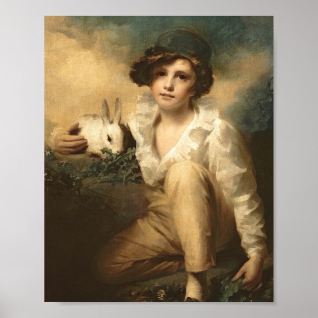 Affiche Garçon Et Lapin De Sir Henry Raeburn (Devant)