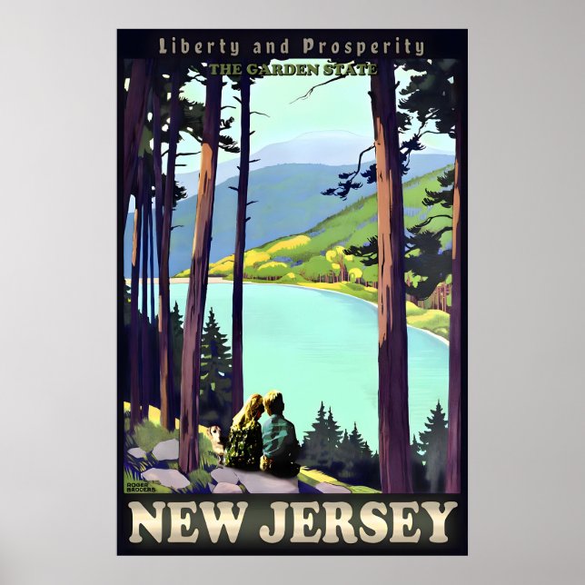 Affiche Garçon Fille et Chien de l'affiche de voyage du Ne (Devant)