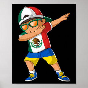 Affiche Garçon moitié mexicain moitié ukrainien Mexique Uk