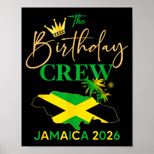 Affiche garçon qui fête ses 50 ans en vacances en Jamaïque