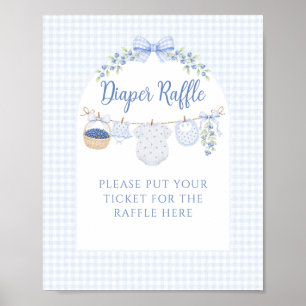 Affiche Garçon tout doux myrtille Baby Shower couche