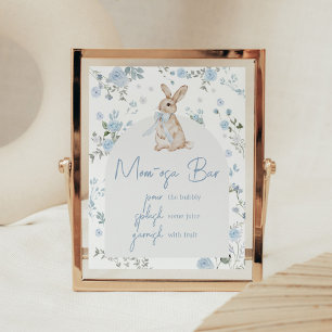 Affiche Garçon Un Baby shower De Lapin Maman Osa Bar