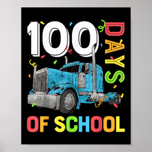 Affiche Garçons 100 Jours D'Enseignants Scolaires 100E Jou