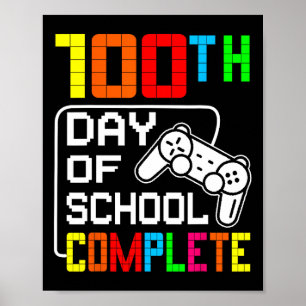 Affiche Garçons 100ème Jour De L'École Complet Vidéo Game