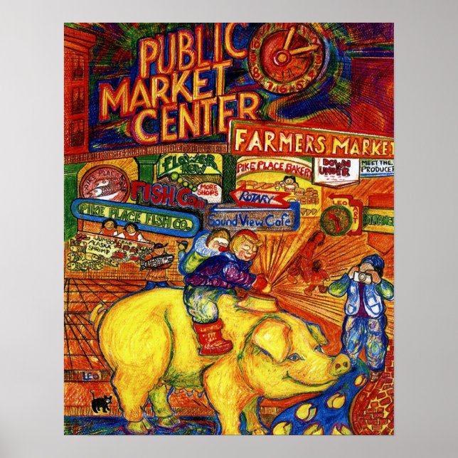 Affiche Garçons À Cheval Cochon (Devant)