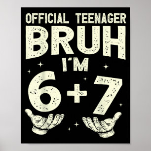 Affiche garçons adolescents adolescents de 13 ans six sept