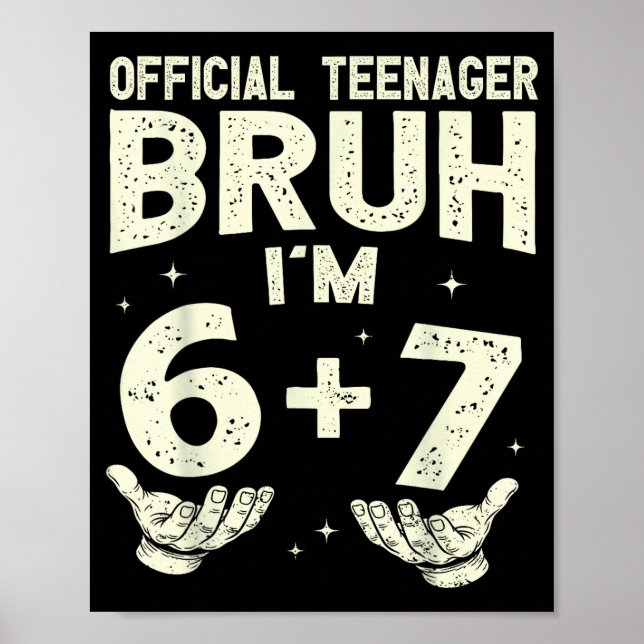 Affiche garçons adolescents adolescents de 13 ans six sept (Devant)