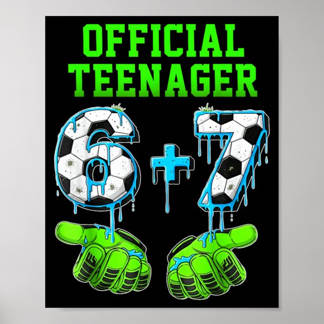 Affiche Garçons de 6+7 ans Adolescent 13e anniversaire Drô (Devant)