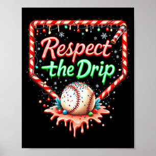 Affiche Garçons de dégoulinade de baseball Crème glacée No
