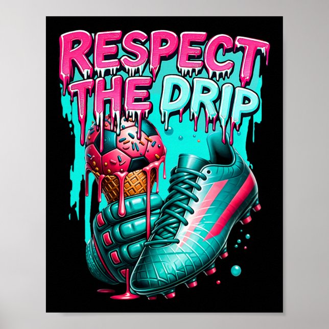 Affiche Garçons de dégoulinade de foot Crème glacée Dégoul (Devant)