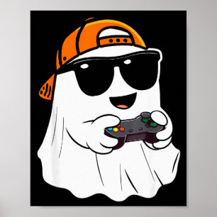 Affiche Garçons de Halloween Enfants Fantôme Gamer Y Costu