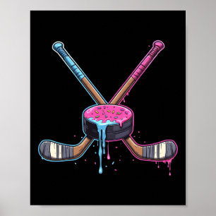 Affiche Garçons de hockey à la crème glacée Drip Hommes Fe
