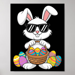 Affiche Garçons de Pâques Filles Enfants Jeune Lapin Lapin