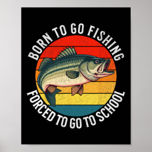 Affiche Garçons drôles de pêche Enfants pêcheurs Garçons