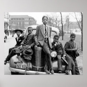 Affiche Garçons du Southside Chicago, 1941. Photo ancienne