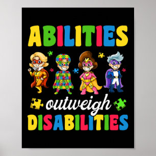 Affiche Garçons Enfants Autisme Handicap Sensibilisation