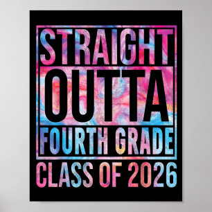 Affiche Garçons Enfants Diplômés de Quatrième Année