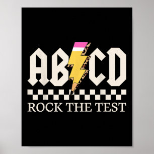 Affiche Garçons Filles Enfants Enseignants Rock Le Test Ab