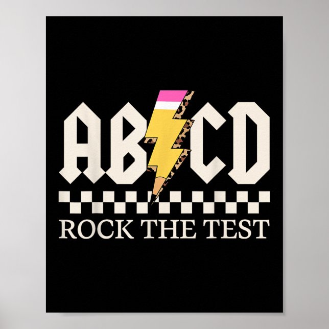 Affiche Garçons Filles Enfants Enseignants Rock Le Test Ab (Devant)