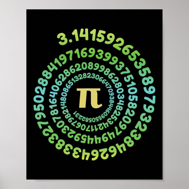 Affiche Garçons Filles Pi Day Infinity Math Lover Geek Ner (Devant)