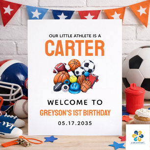 Affiche Garçons Modernes Ballons Sportifs Toute Étoile 1er