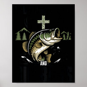 Affiche Garçons pêche chrétienne foi suivre jésus grande b