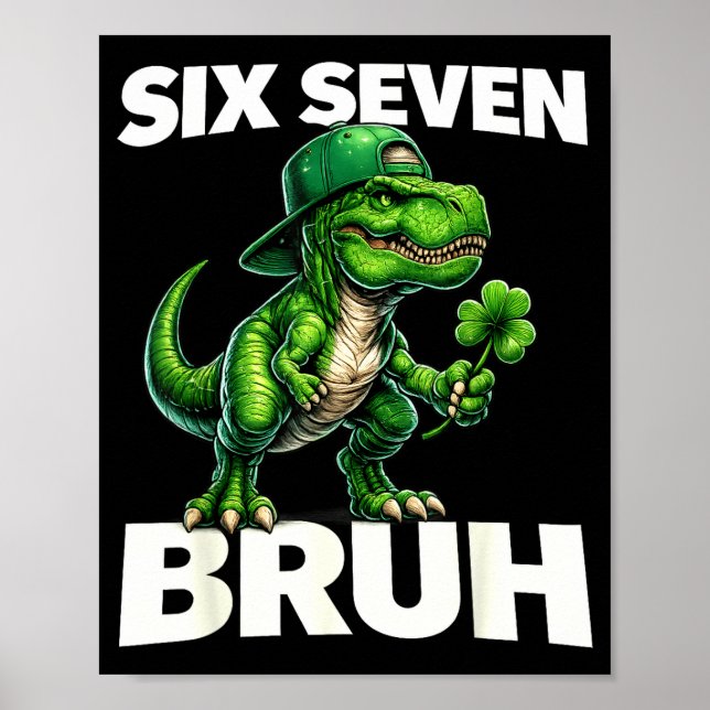 Affiche Garçons st patricks day 67 trex dab six sept bruh (Devant)