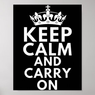 Affiche Garde Calme Et Continue Citation Motivation Drôle