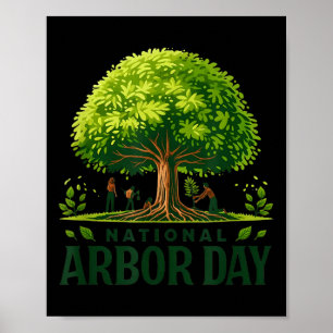 Affiche Garde D'Arbor National Pour Une Bonne Journée D'Ar