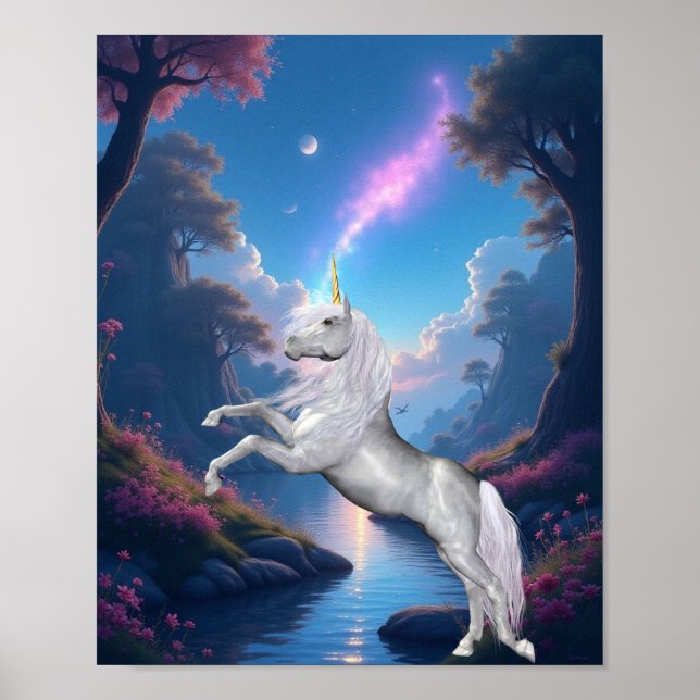 Affiche Garde d'unicorne ou concevez votre propre  (Devant)