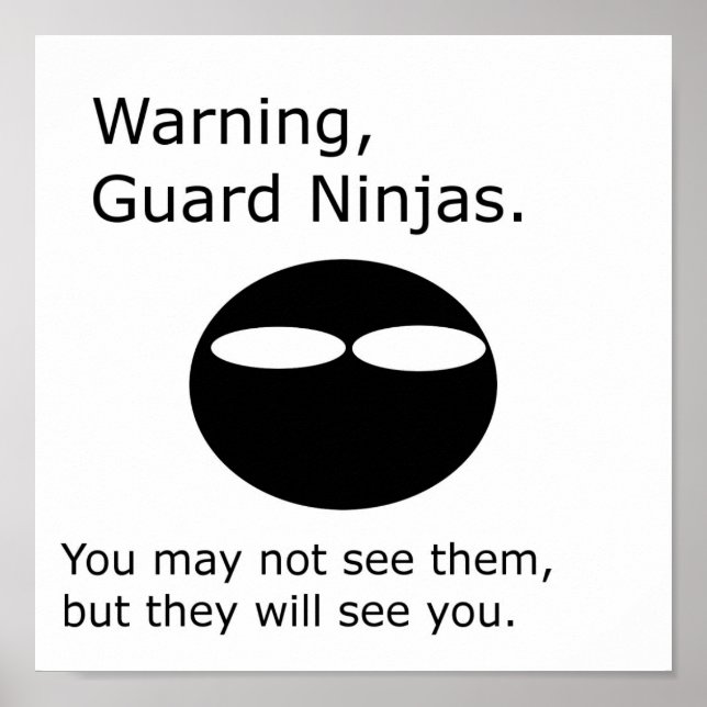 Affiche Garde Ninjas (Devant)