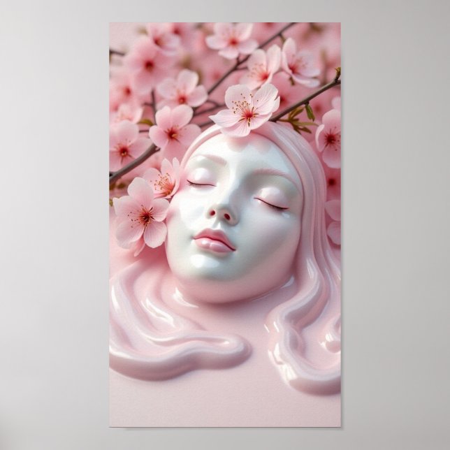 Affiche Garde Rose ou conçois ton propre design  (Devant)